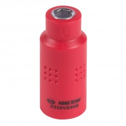 Головка торцевая диэлектрическая шестигранная 1/4, 6 мм KING TONY 2335VE06M