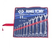 Набор комбинированных ключей, 1/4-15/16, 11 предметов KING TONY 1211SR