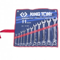 Набор комбинированных ключей, 1/4-15/16, 11 предметов KING TONY 1211SR