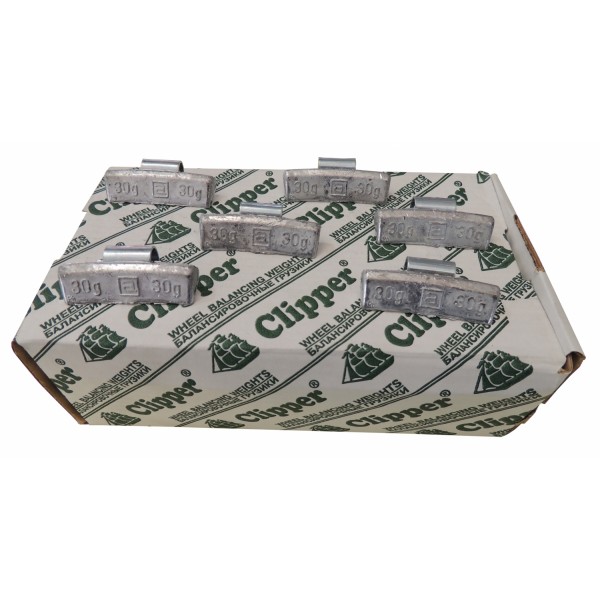 CLIPPER ГРУЗИК  балансировочный для литого диска 30гр. (набор 100шт.) 0330