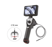 Видеоэндоскоп управляемый, экран 4.5, 1Мп, 1280х720, 1м, 6мм зонд, всесторонняя артикуляция iCartool IC-VC106AW