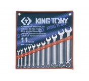 Набор комбинированных ключей,11 предметов 8-24 мм,  king tony 1211mr