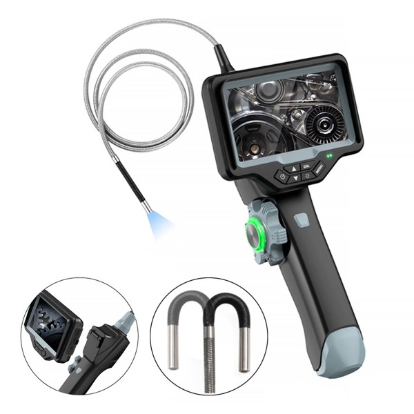 Видеоэндоскоп управляемый, экран 4.5, 1Мп, 1280х720, 1м, 4мм зонд, 360° iCartool IC-VC1042W