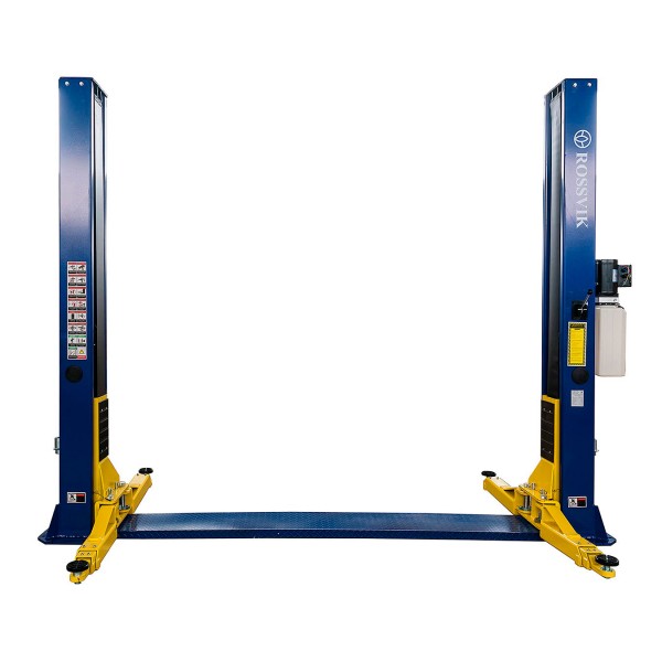 Автоподъемник двухстоечный ROSSVIK V2-5.5 г/п 5,5т, 380В, с нижней синхронизацией. Синий V2-5.5/380В