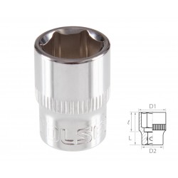 Головка торцевая стандартная шестигранная 3/8, 15 мм TOLSEN TT16315