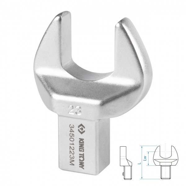 Насадка рожковая серии FIT, 23 мм, 14х18 мм KING TONY 34501223M