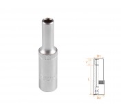 Головка торцевая глубокая шестигранная 1/4, 4,5 мм AFFIX AF00120045