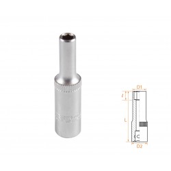 Головка торцевая глубокая шестигранная 1/4, 4,5 мм AFFIX AF00120045