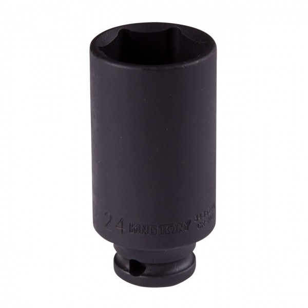 Головка торцевая ударная глубокая шестигранная 3/8, 24 мм KING TONY 343524M