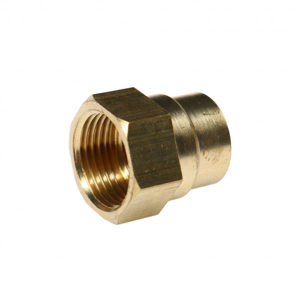 Соединитель резьбовой : внутр. резьба 3/8"x1/4" ЭВРИКА /1/10 ER-FF06/04