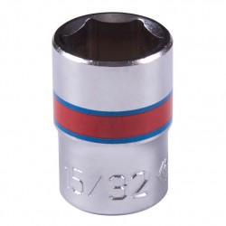 Головка торцевая стандартная шестигранная 1/4, 15/32, дюймовая KING TONY 233515S