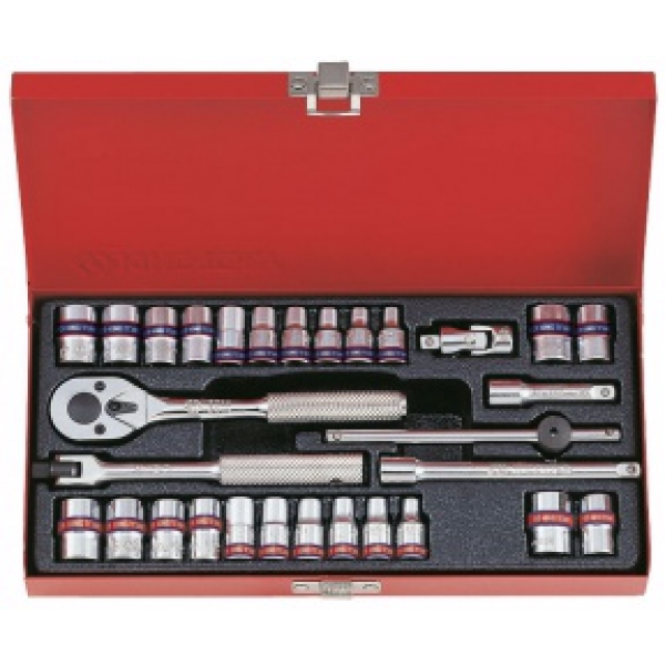 Набор торцевых головок с принадлежностями 1/4 30 предметов king tony 2030cr 2030CR