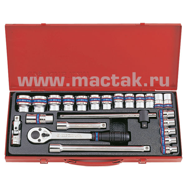 1/2” комплект торцевых головок 4028MR KINGTONY 4028MR