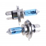 Автолампа H4 (75/70) P43t-38 BLUE WHITE 4300K (бокс, 2шт) 24V MEGAPOWER /1/10 M-37033025