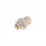 Автолампа T5 (W2*4.6d с патроном B8.5d) 1 SMD 3528  WHITE 6000K 18лм   12V MEGAPOWER /10 /100 M-50213W
