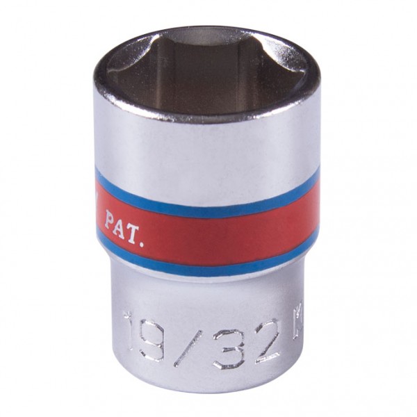 Головка торцевая стандартная шестигранная 3/8, 19/32, дюймовая KING TONY 333519S