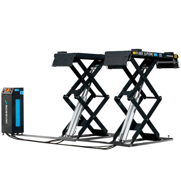 Автоподъемник ножничный ROSSVIK PRO V-36X (LP/ON) напольный г/п 3.6т, 380В RAL7040 Цвет серый V-36X_LPON