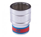 Головка торцевая стандартная двенадцатигранная 1/2, 25/32, дюймовая KING TONY 433025S