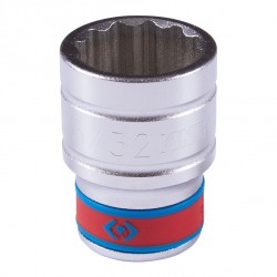 Головка торцевая стандартная двенадцатигранная 1/2, 25/32, дюймовая KING TONY 433025S