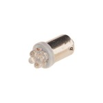 Автолампа T4W (BA9s) 4 LED WHITE 6000K 28лм   12V MEGAPOWER /10 /100 M-90123W
