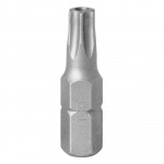 Вставка (бита) торцевая 1/4, Torx, T10, 25, с отверстием KING TONY 102510U