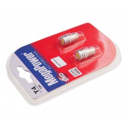 Автолампа T4W (BA9s) 1 SMD 7080 WHITE блистер (2 шт)  6000K 60лм   12V MEGAPOWER /1 /50
