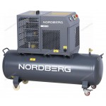 Компрессор винтовой, 5,5 кВт, 10 бар, 660 л/мин, ресивер 230 л, IP54 NORDBERG NCF7,5R