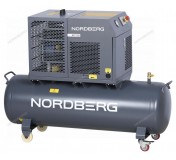 Компрессор винтовой, 5,5 кВт, 10 бар, 660 л/мин, ресивер 230 л, IP54 NORDBERG NCF7,5R