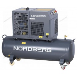 Компрессор винтовой, 5,5 кВт, 10 бар, 660 л/мин, ресивер 230 л, IP54 NORDBERG NCF7,5R