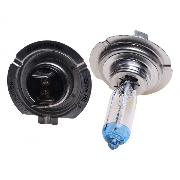 Автолампа H7 (70) PX26d +50% (бокс, 2шт) 24V MEGAPOWER /1/10 M-37033034