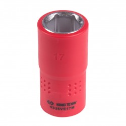 Головка торцевая диэлектрическая шестигранная 1/2, 17 мм KING TONY 4335VE17M