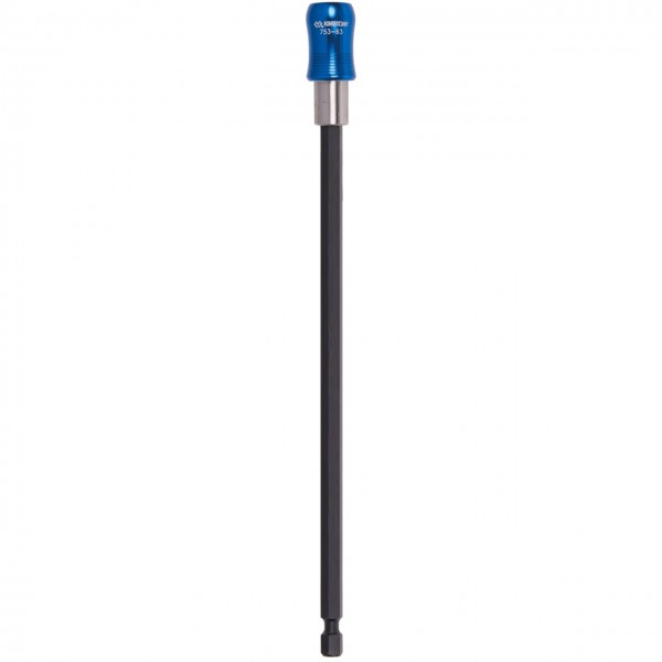 Держатель вставок (бит) 1/4, 370 мм, магнитный, с фиксатором и самосбросом, для шуруповерта KING TONY 753A-370