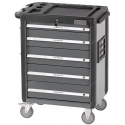 Тележка инструментальная, 5 выдвижных ящиков, серая NORDBERG T5N(G)