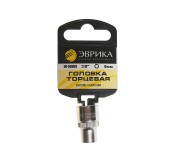 Головка торцевая  8мм 3/8" 6-гранная L=30мм (с держателем) ЭВРИКА ER-90903H 1/560