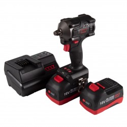 Гайковерт аккумуляторный ударный 1/2, 900 Нм, 18 В, укороченный, 4 предмета, кейс MIGHTY SEVEN DW-404A