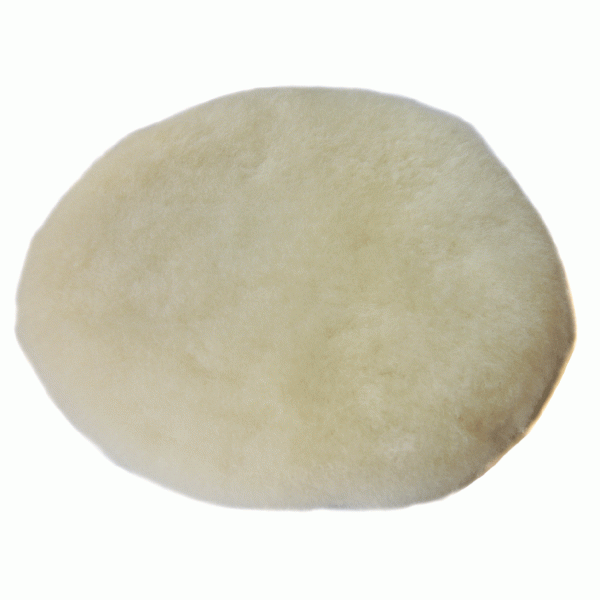 asturomec полировальник  овчина белый 185мм, креплениелипучка 162.0206