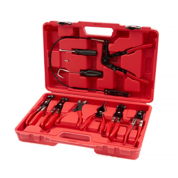 Набор щипцов для демонтажа пружинных хомутов патрубков, 9 предметов ST120