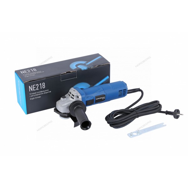 Угловая шлифмашина с регулировкой оборотов, 125 мм, 1800 Вт, NORDBERG , болгарка, ушм, электрическая болгарка NE218