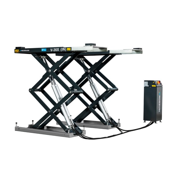 Автоподъемник ножничный ROSSVIK PRO V-36X (IN) заглубленный г/п 3.6т, 380В RAL7040 Цвет серый V-36X_IN