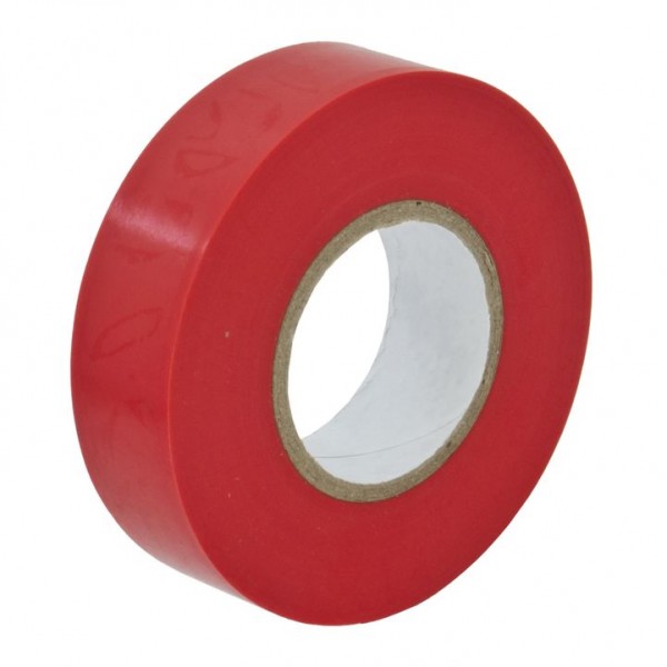 Лента изоляционная PT-1820 RED 18мм х 20м (красная) MEGAPOWER /10/200 PT-1820R