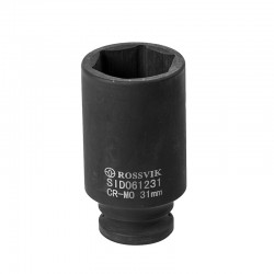 SID061231 Головка торцевая ударная, глубокая ROSSVIK, 1/2", 31мм