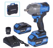 Гайковерт аккумуляторный, 1/2", 21 В, 1000 Нм, 2 аккумулятора 4 A и зарядное устройство, в кейсе NORDBERG NE805K
