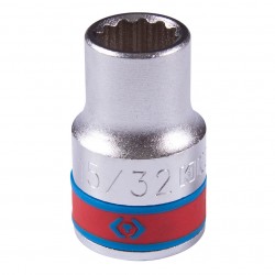 Головка торцевая стандартная двенадцатигранная 1/2, 15/32, дюймовая KING TONY 433015S