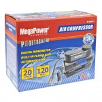 Компрессор  поршневой 150PSI (20л/мин) цифровой манометр автомат. фиксатор давления 12V MEGAPOWER /1/18 M-53017