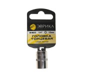 Головка торцевая 12мм 1/4" 6-гранная L=30мм (с держателем) ЭВРИКА ER-90212H 1/336