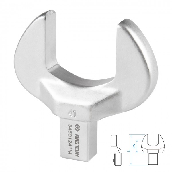 Насадка рожковая серии FIT, 41 мм, 14х18 мм KING TONY 34501241M