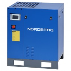 Компрессор винтовой, 7,5 кВт, 13 бар, 800 л/мин, без ресивера NORDBERG NCC10_13