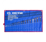Набор комбинированных ключей, 6-24 мм чехол из теторона, 18 предметов KING TONY 1218MRN