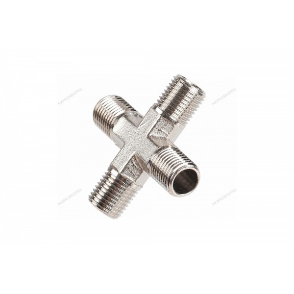 Переходник крест MMMМ1/4" NPX2MMMM