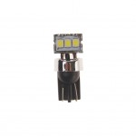 Автолампа T10W (W2,1x9,5d) 3 SMD 2835WHITE 6000K 54лм 12V MEGAPOWER /10 /100 OLD M-10112W